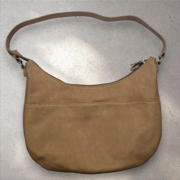 MultiSac Vegan Leather Hobo Tan Shoulder Bag - Picture 5 of 15